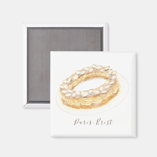 Aimant Aquarelle Paris-Brest (Recto/Verso)