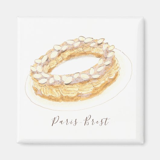 Aimant Aquarelle Paris-Brest (Devant)