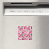 Aimant Aquarelle Pink Peonies (In Situ (Lave-vaisselle))
