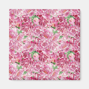 Aimant Aquarelle Pink Peonies