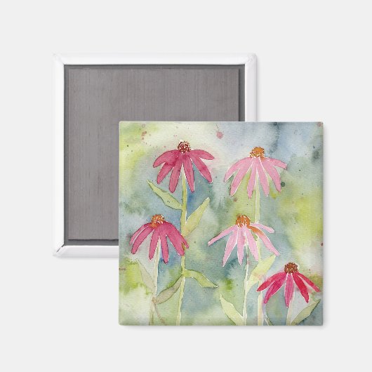 Aimant Aquarelle rose (Recto/Verso)