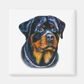 Aimant Aquarelle Rottweiler (Devant)