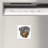 Aimant Aquarelle Rottweiler (In Situ (Lave-vaisselle))