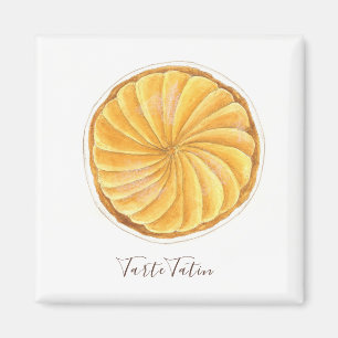 Aimant Aquarelle Tarte Tatin
