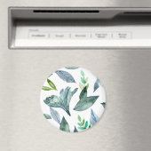 Aimant Aquarelle tombée feuille 11 (In Situ (Lave-vaisselle))