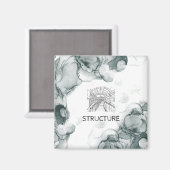 Aimant Aquarelle ton Leeds (Recto/Verso)