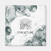 Aimant Aquarelle ton Leeds (Devant)