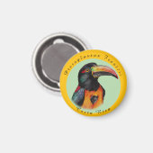 Aimant Aquarelle toucan (Recto/Verso)