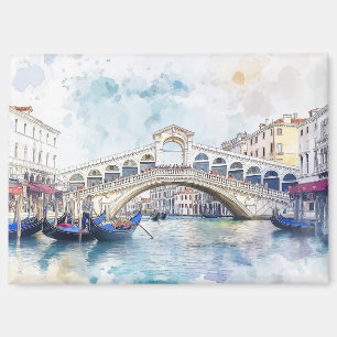 Aimant Aquarelle Venise, Italie
