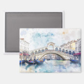 Aimant Aquarelle Venise, Italie (Recto/Verso)