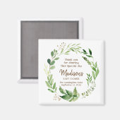 Aimant Aquarelle Verdure Baby shower Fête Favoriser (Recto/Verso)