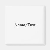 Aimant Aquarelle verte simple abstrait ajouter le logo te (Devant)