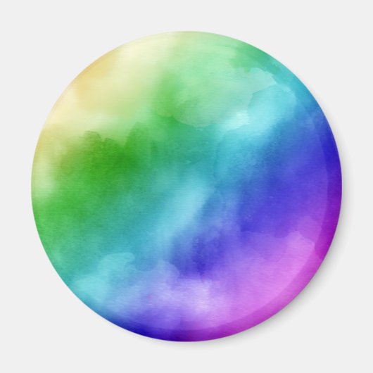 Aimant Aquarelles Rainbow (Devant)