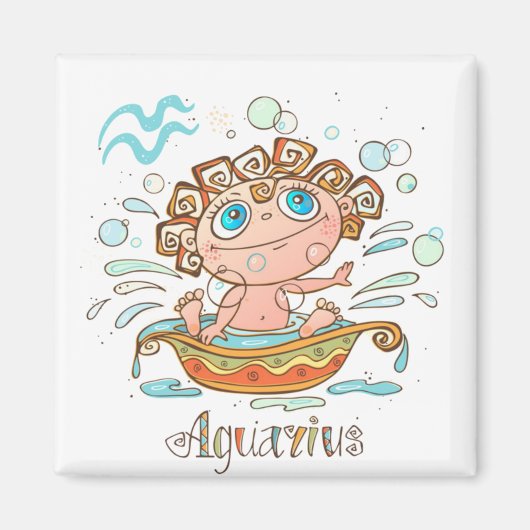Aimant Aquarius Cartoon Baby (Devant)