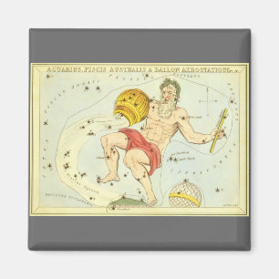 Aimant Aquarius, Constellation Vintage, miroir d'Urania