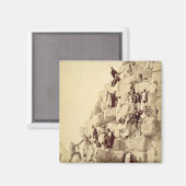 Aimant Arabes aidant les touristes à escalader les pyrami (Recto/Verso)