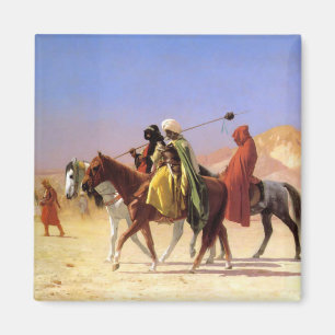 Aimant "Arabes traversant le désert", par Jean Léon