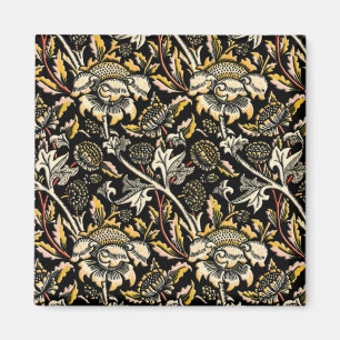 Aimant Arabesque floral foncé de William Morris