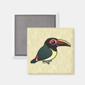 Aimant Aracari vert Birdorable (Recto/Verso)