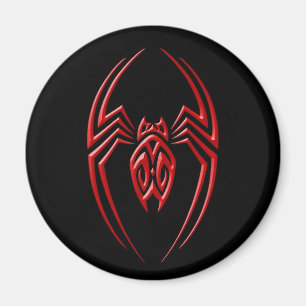 Aimant Araignée de fer - rouge et noir