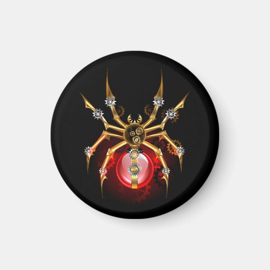 Aimant Araignée en vapeur noire (Devant)