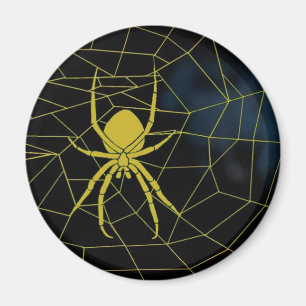 Aimant Araignée jaune en toile, sangle