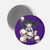 Aimant "Araignées et crânes" (Recto/Verso)