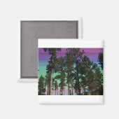 Aimant Arborescence colorée (Recto/Verso)