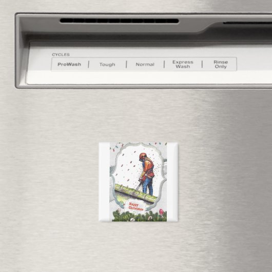 Aimant Arborist chainsaw tree surgeon Gift Christmas (In Situ (Lave-vaisselle))