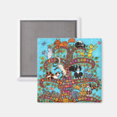 Aimant Arbre à chat de vie 2 (Recto/Verso)