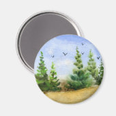 Aimant Arbre à pin (Recto/Verso)