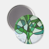 Aimant Arbre Abstrait de vie magnétique (Recto/Verso)