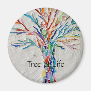 Aimant Arbre arc-en-ciel de vie