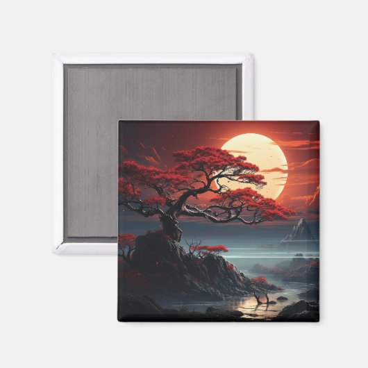 Aimant Arbre bonsaï (Recto/Verso)