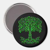 Aimant Arbre Celtique Vert De Vie (Recto/Verso)