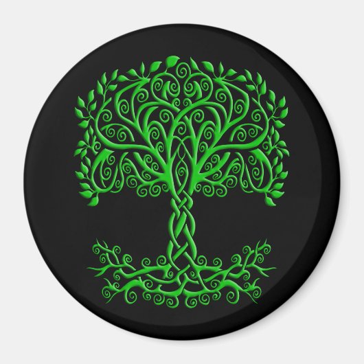 Aimant Arbre Celtique Vert De Vie (Devant)