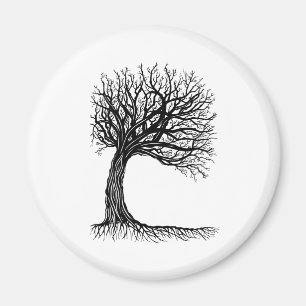Aimant arbre de la vie balayé par le vent