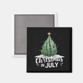 Aimant Arbre de Noël à la pastèque Noël en juillet Eté (Recto/Verso)