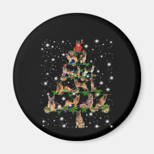 Aimant Arbre De Noël Allemand Couvert D'Une Lampe De poch
