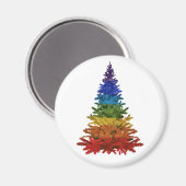 Aimant Arbre de Noël arc en ciel (Recto/Verso)