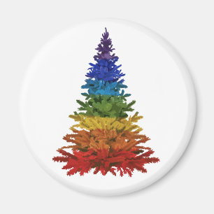 Aimant Arbre de Noël arc-en-ciel