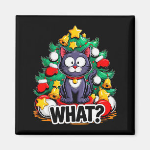 Aimant Arbre de Noël Chat Noir Drôle Noël Humour Joyeux