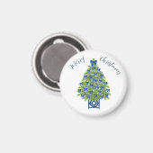 Aimant Arbre de Noël Chinoiserie (Recto/Verso)