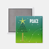 Aimant Arbre de Noël de la paix (Recto/Verso)