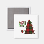 Aimant Arbre de Noël déposé (Recto/Verso)