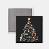 Aimant Arbre de Noël Drôle Science Puns Noël Te (Recto/Verso)