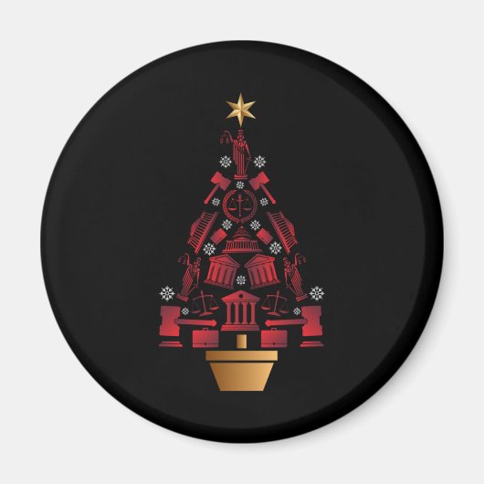 Aimant Arbre de Noël du procureur (Devant)