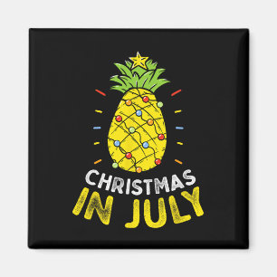 Aimant Arbre de Noël en Juillet Ananas Fête d'Été Enfants