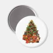 Aimant Arbre de Noël et Nounours (Recto/Verso)