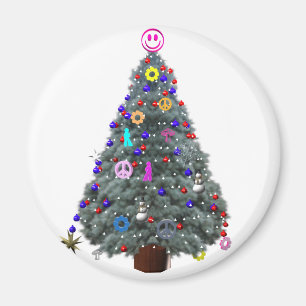 Aimant Arbre de Noël hippie super